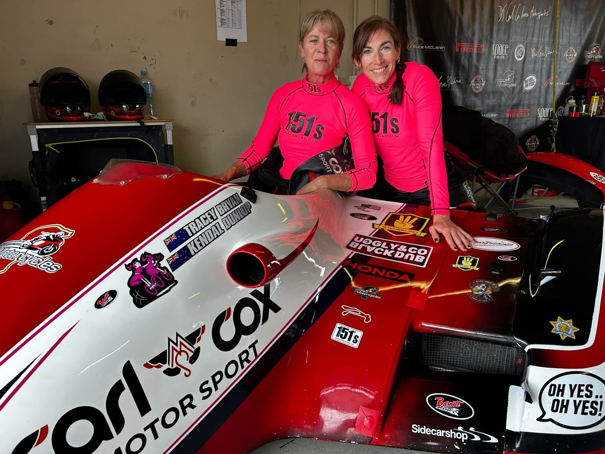 Tracey Bryan & Kendal Dunlop racing