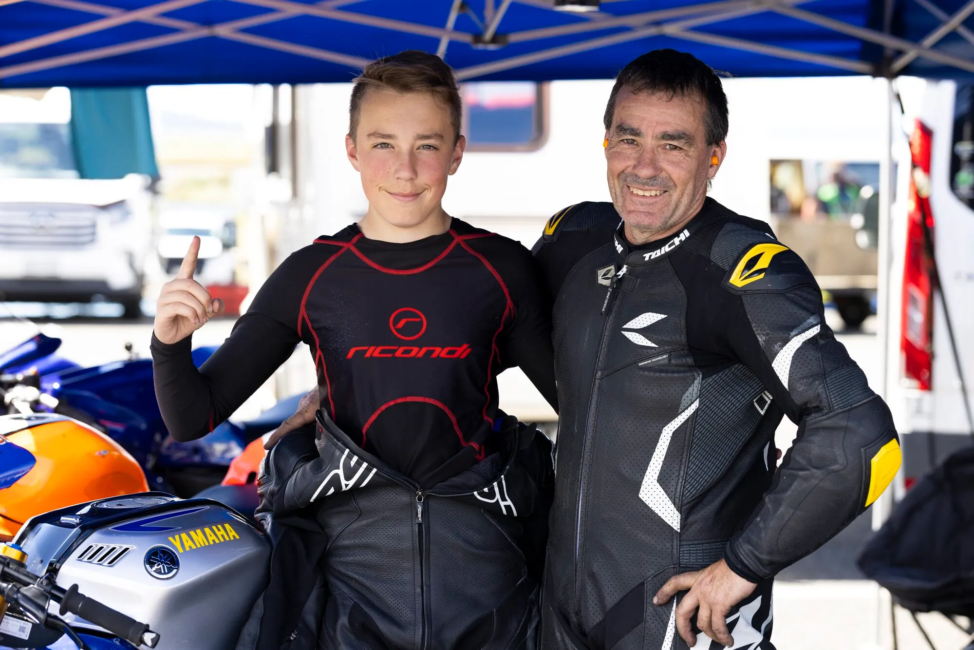 Father and son duo, Dennis and Hunter Charlett were top of the podium in three classes in 2026.webp