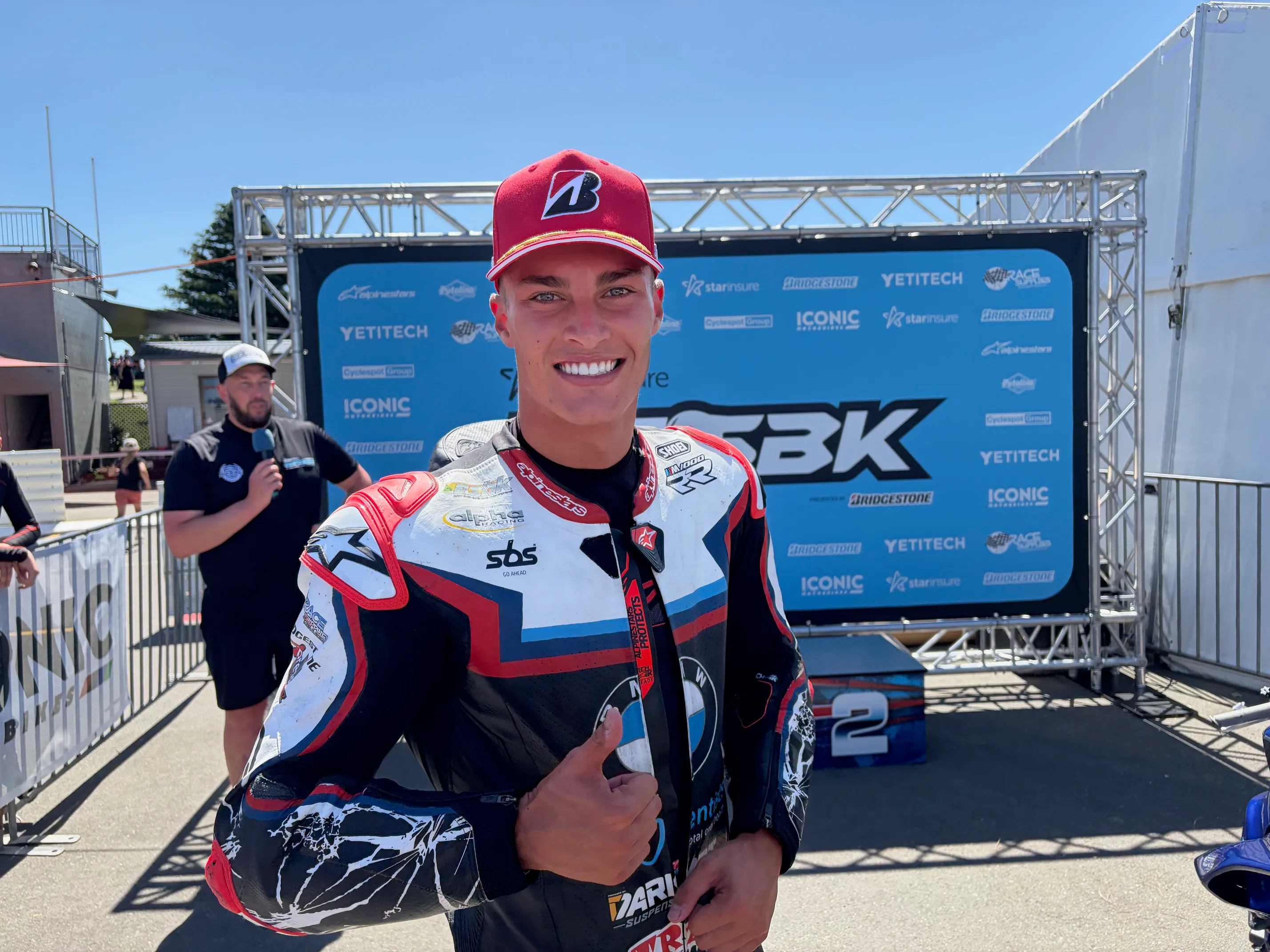 Image 3 Luca Durning records his first race win in Superbike and sits third in the championship.webp