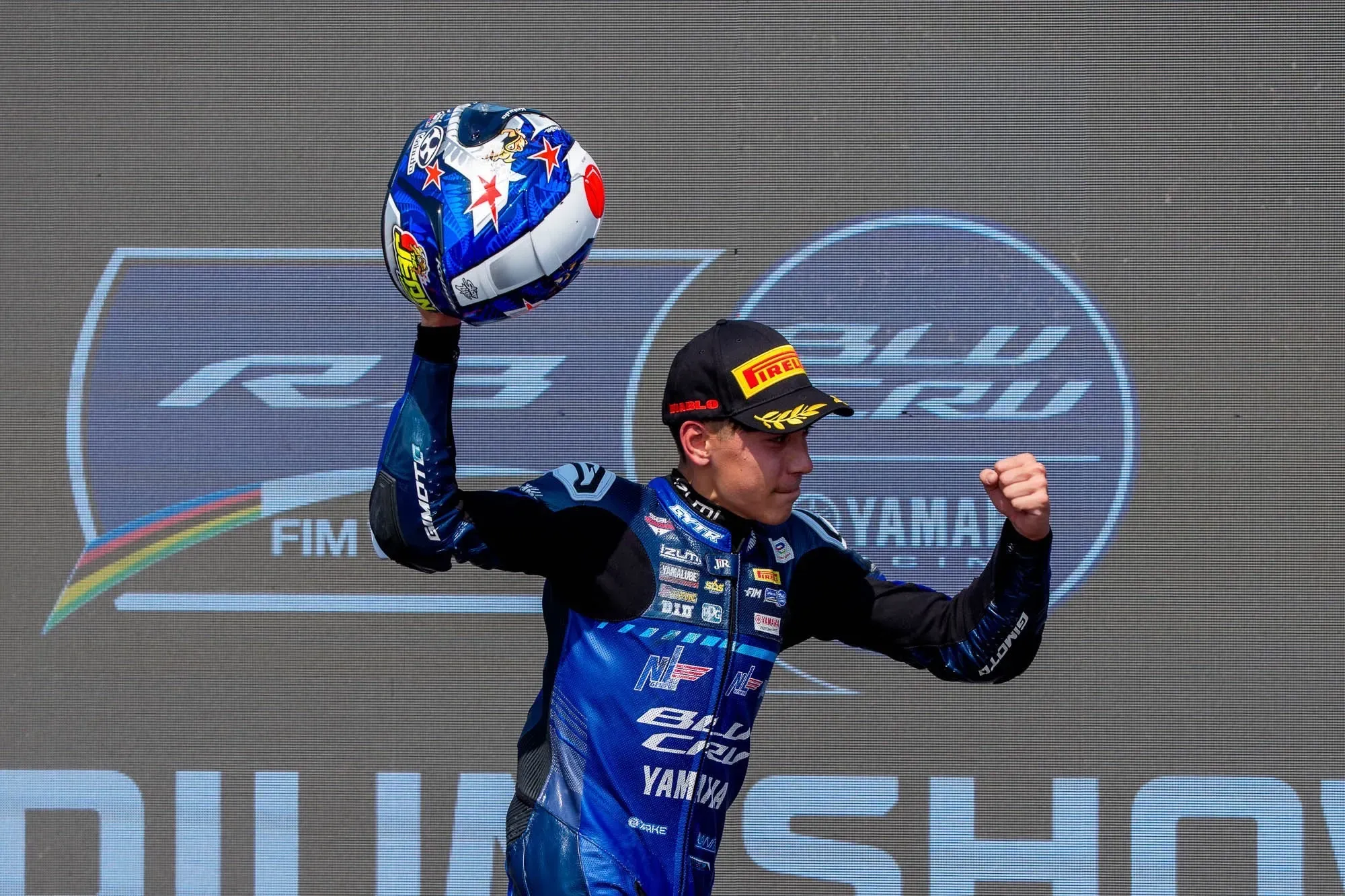 Jean Turner on the Misano podium.webp