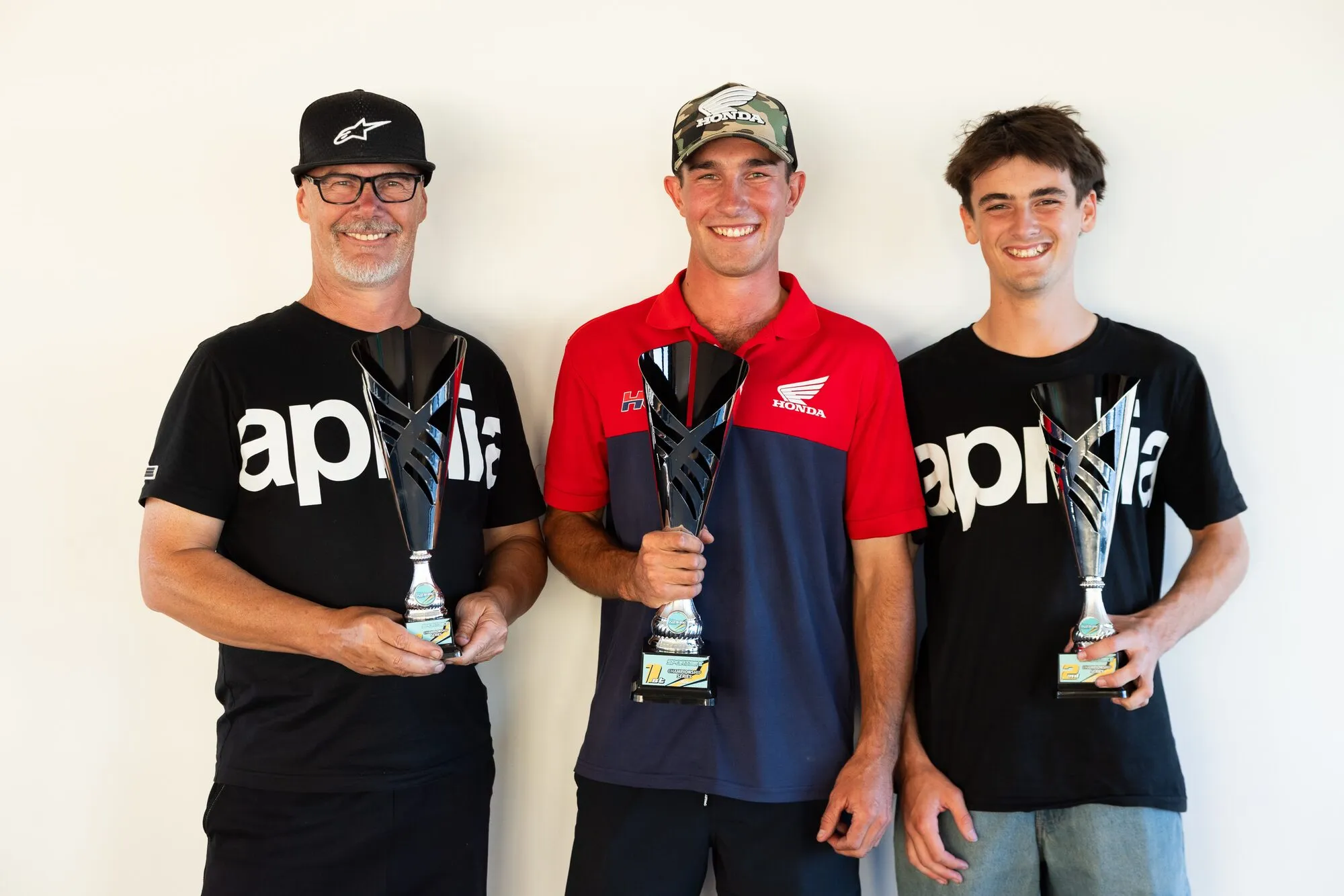 Zac Fuller (Centre) won the inaigural Sportbike Championship by one point from Tyler King (Left).webp